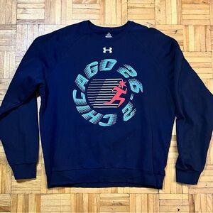 Under Armour Men's Dark Blue 2026 Chicago marathon Crewneck Sweater